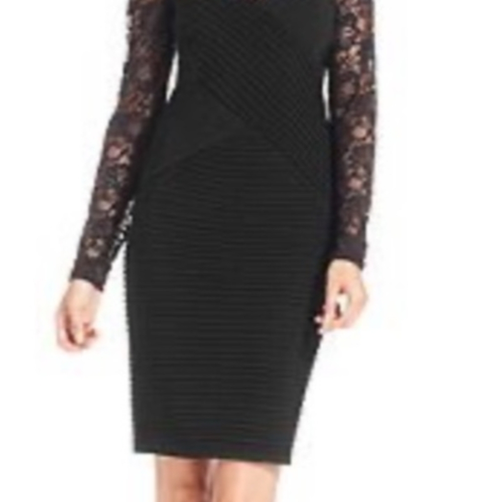 Elegant Black Lace Dress - Picture 5 of 6